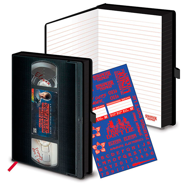 Libreta A5 Premium Stranger Things VHS 