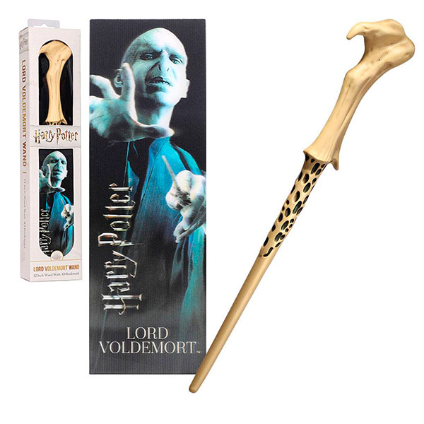 Varita y Punto de Libro 3D Voldemort