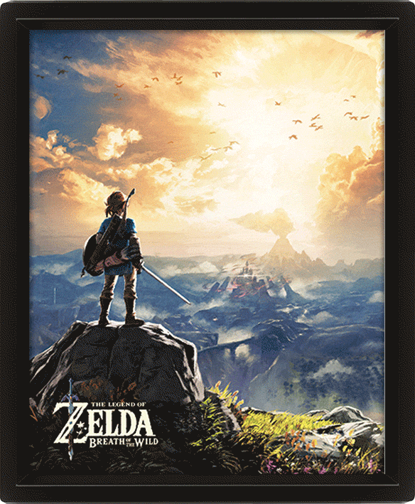 Póster 3D Zelda Sunset