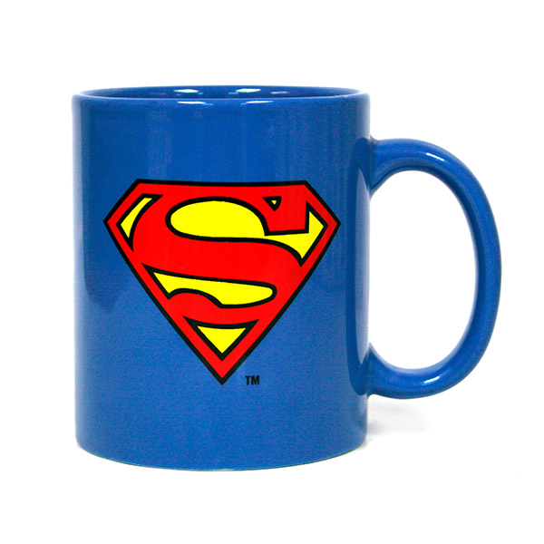 Taza Azul Logo Superman