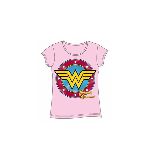 Camiseta Chica Wonder Woman Rosa