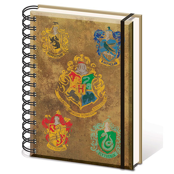 Libreta A5 Espiral Harry Potter Hogwarts