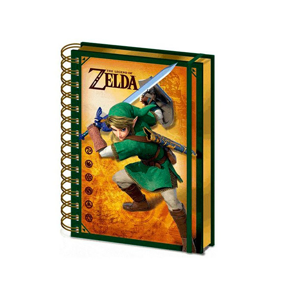 Libreta A5 Espiral 3D Zelda