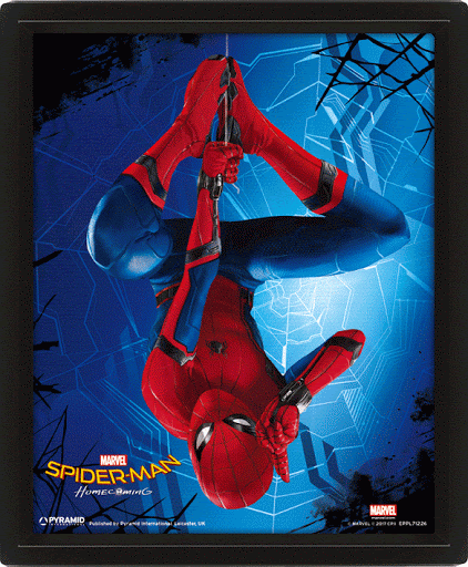 Póster 3D Spiderman Hang