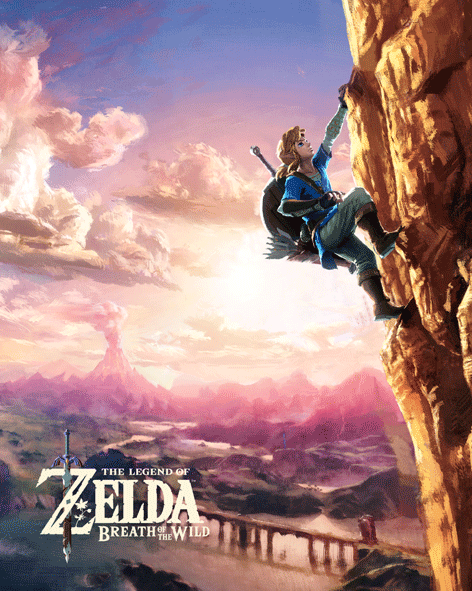 Póster 3D Zelda Climbing