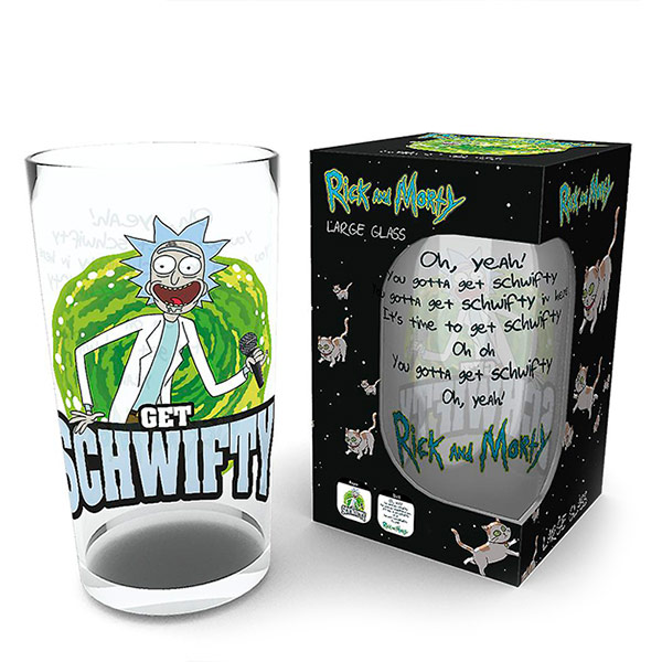 Vaso de Cristal Rick y Morty Schwifty
