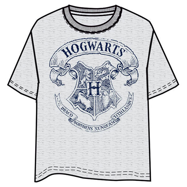 Camiseta Niño Harry Hogwarts Gris