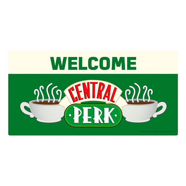 Placa Metálica Friends Central Perk