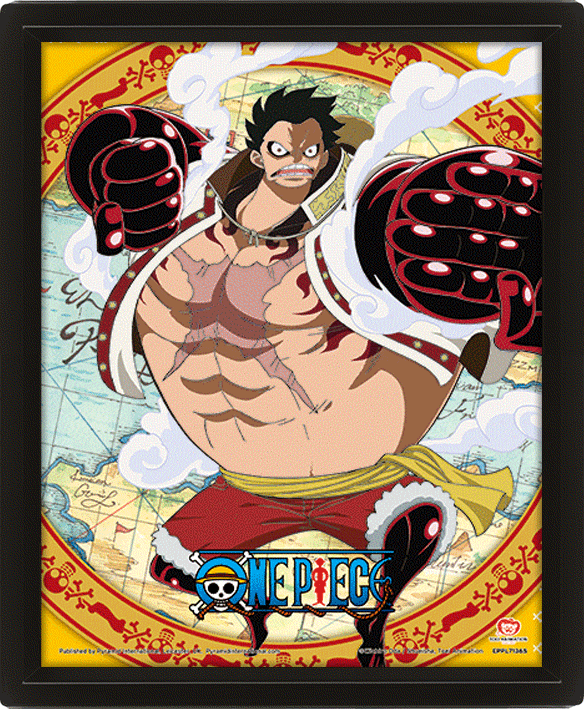 Póster 3D One Piece 4th Gear Flip