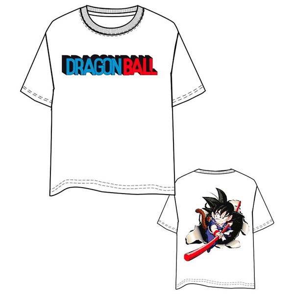Camiseta DragonBall Goku Bastón