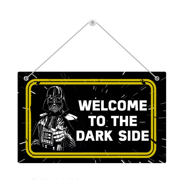 Star Wars - Colgador de Puerta Welcome to the Dark Side