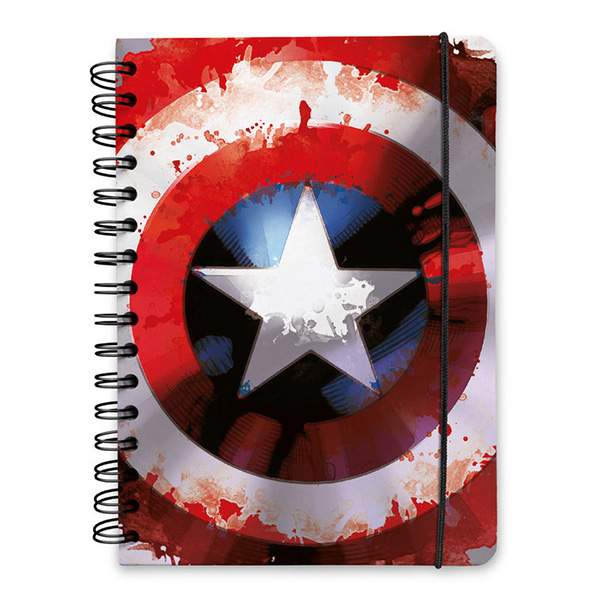 Libreta A5 Espiral Capitán América