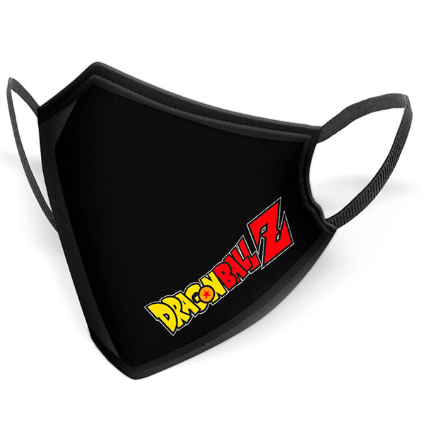 Mascarilla 10-12 años Dragon Ball Z Logo Negra