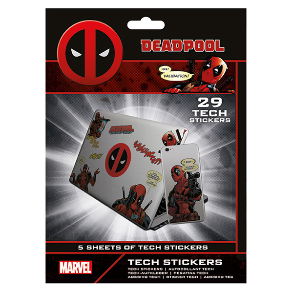 Pegatinas Deadpool Tech Sticker