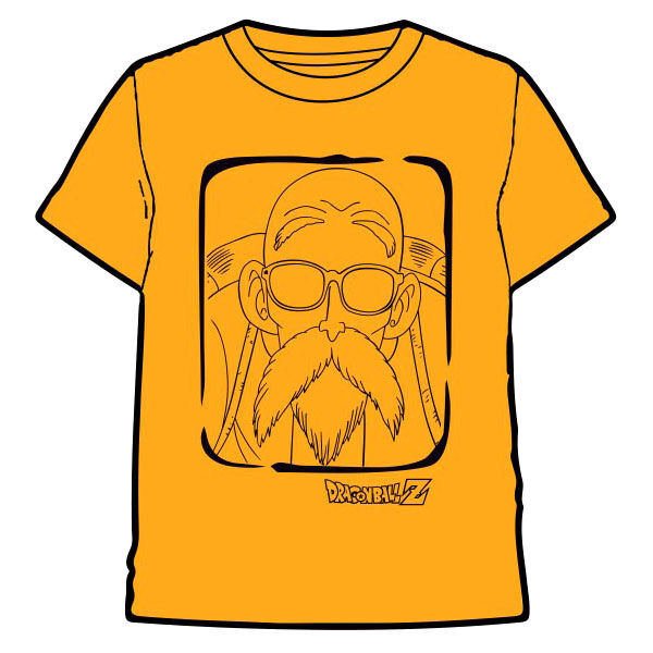 Camiseta Naranja Silueta Muten Roshi