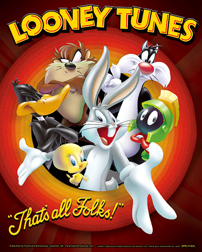 Póster 3D Looney Tunes That's All Folks