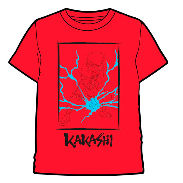 Camiseta de Niño Kakashi Roja