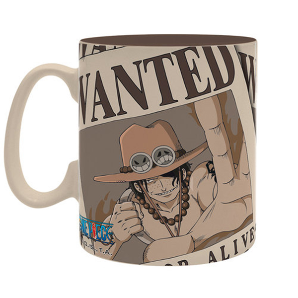 Taza One Piece Wanted Ace 460ml