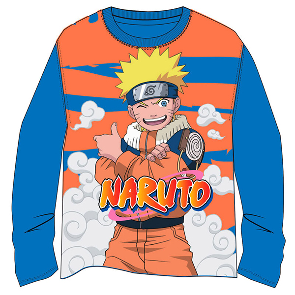 Camiseta Niño Manga Larga Naruto Azul