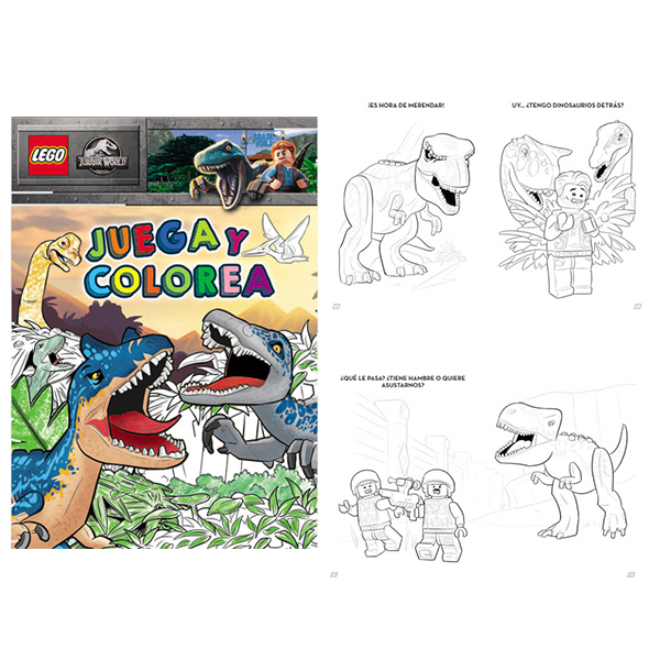 Lego Juega y Colorea Jurassic World 