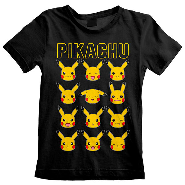 Camiseta de Niño Pokémon Caras Pikachu
