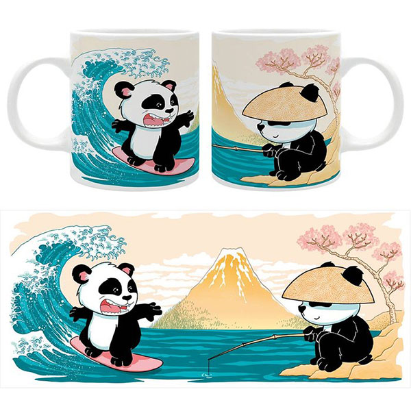 Taza Panda Surfing
