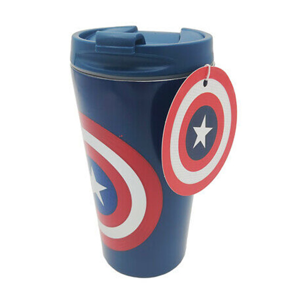 Taza de viaje Metálica Escudo Capitán América