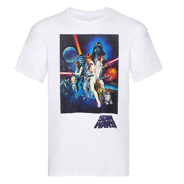 Camiseta Star Wars Poster Blanca