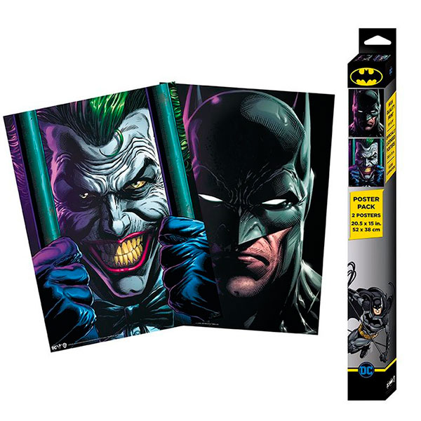 Set Dos Pósters Batman y Joker 52x38
