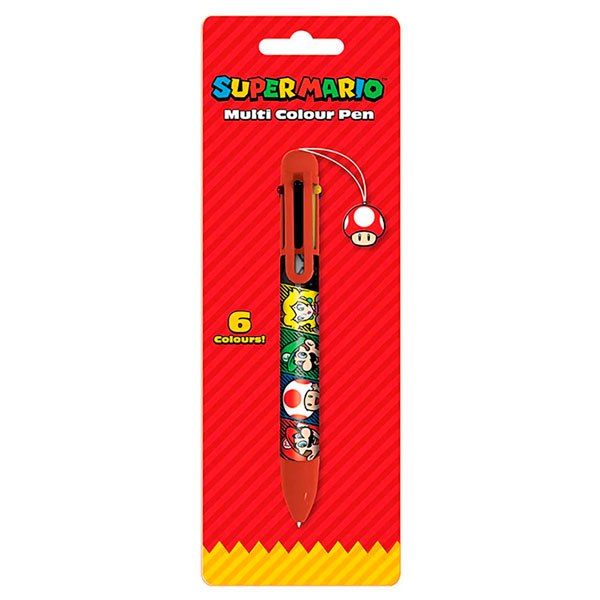 Bolígrafo Multicolor Mario 6 Colores