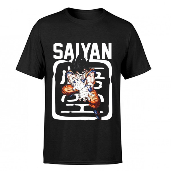 Camiseta Niño Goku Saiyan Negra
