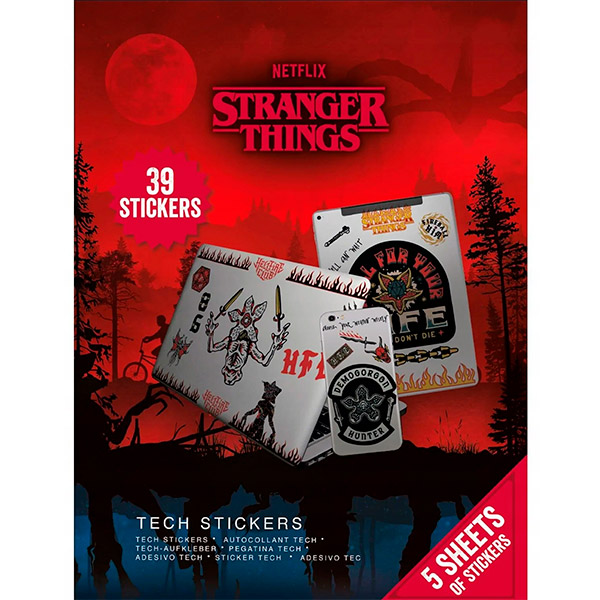 Pegatinas Stranger Things Tech Sticker 4 Season