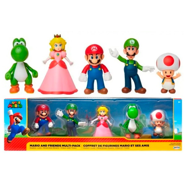 Pack 5 Figuras De Mario y Amigos