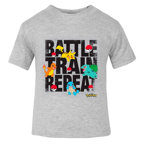 Camiseta de Niño Pokémon Battle Train Repeat