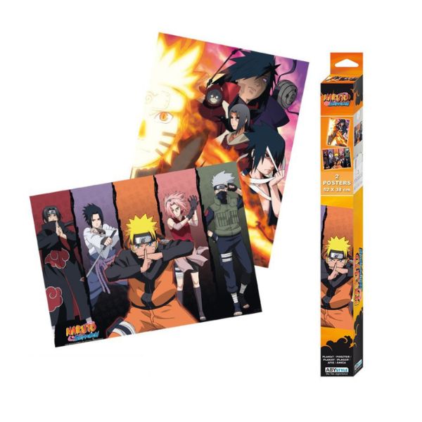 Set Dos Pósters Naruto Akatsuki 52x38